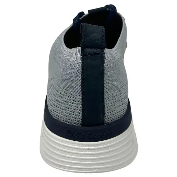 Wolf and Shepherd Men's SwiftKnit Lightweight Knit Mesh Shoes in Light Grey - Picture 6 of 7